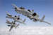 US Air Force A-10 Warthogs Flying in Formation - by Ted Carlson