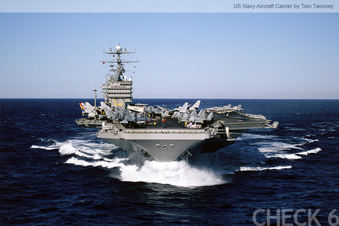 US Navy Aircraft Carrier - by Tom Twomey