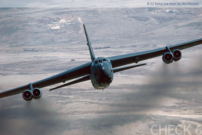 B-52 Flying Low Level - by Jim Benson