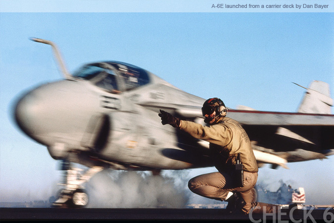 A-6E Intruder launched off of a US Navy Carrier - by Dan Bayer