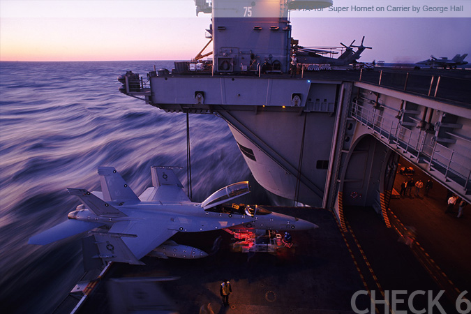 F/A-18F Super Hornet on Carrier by George Hall