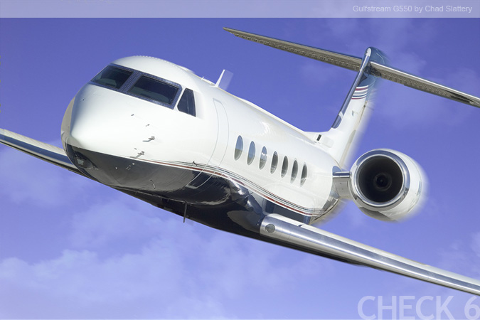 Gulfstreem G550 Corporate Jet by Chat Slattery