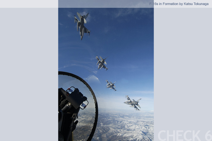 F-16s in Formation - by Katsu Tokunaga