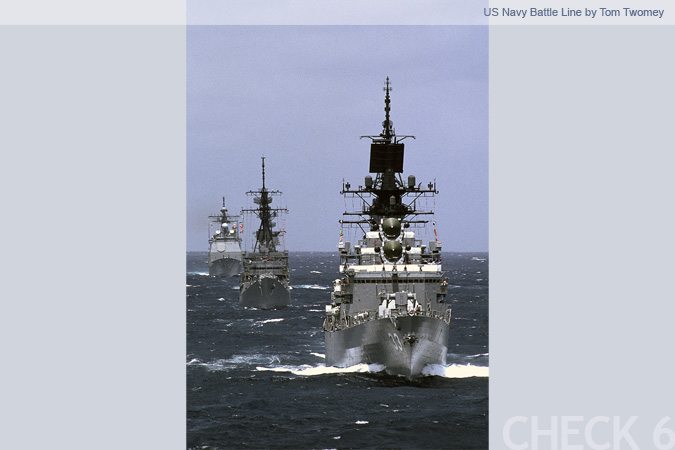 US Navy Battle Line - by Tom Twomey