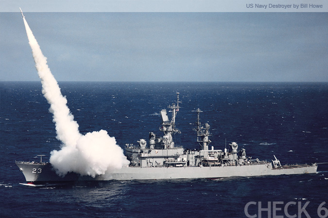 US Navy Destroyer - by Bill Howe