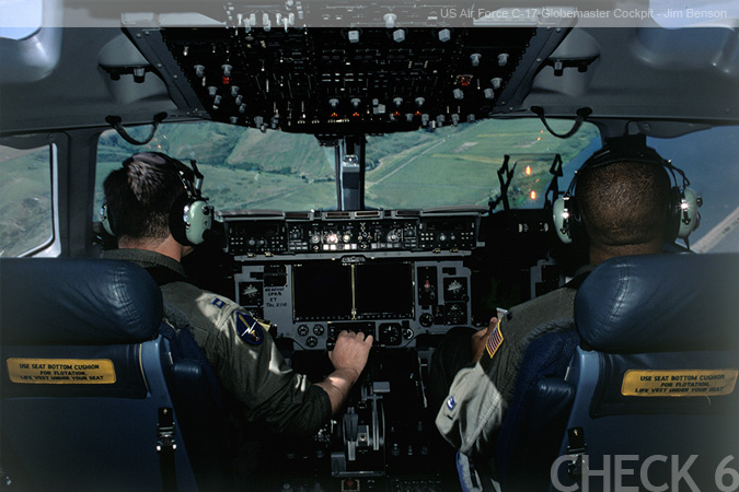 C-17 Cockpit by Jim Benson