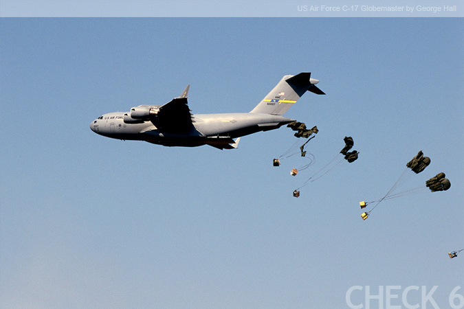 C-17 Cargo Drop by Ted Carlson